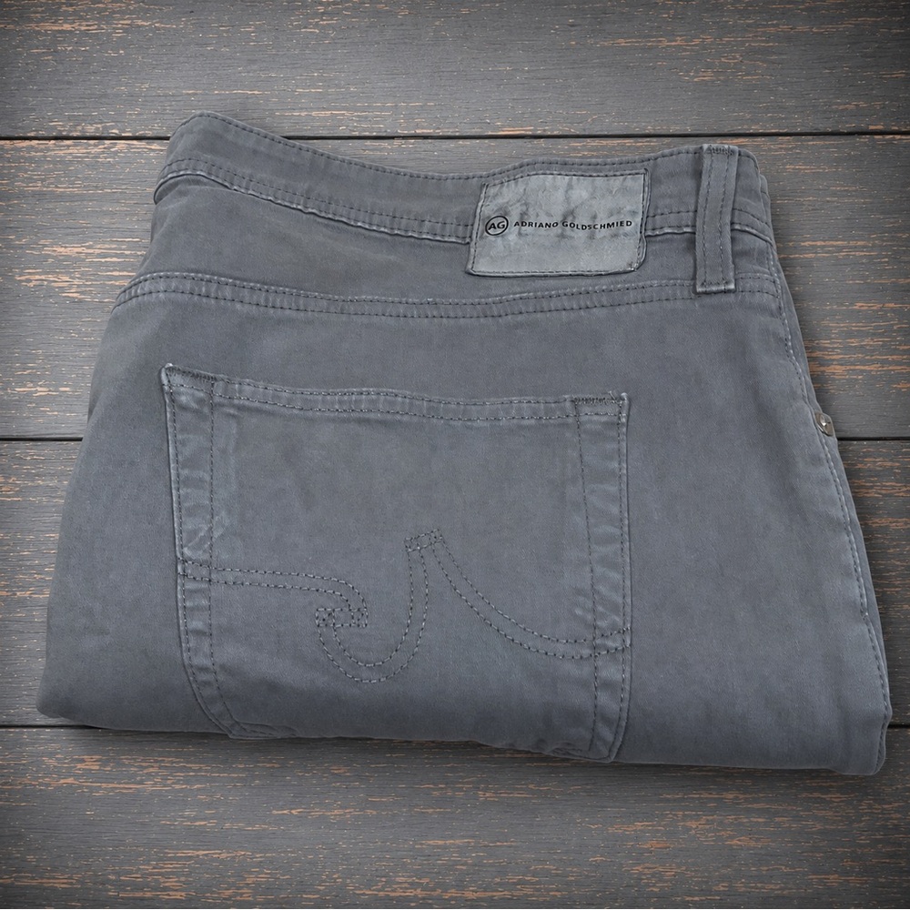 AG Adriano Goldschmied Protege Straight Leg Gray Jeans Mens 40x28